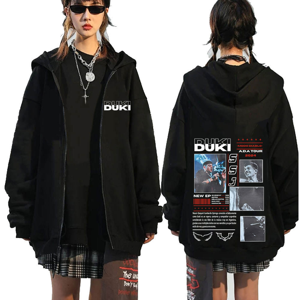 Rapper Duki ADA Tour 2024 Zip  - Mens Fashion Zip Up Hoodies review and price