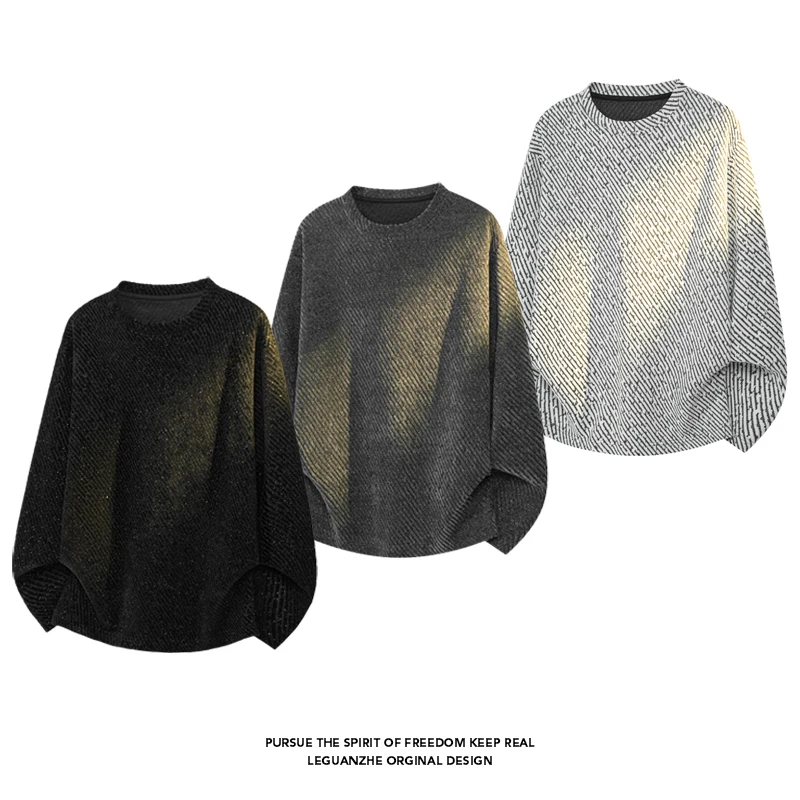 Men Diagonal Stripe Textured L - Mens Fashion Summer review and price
