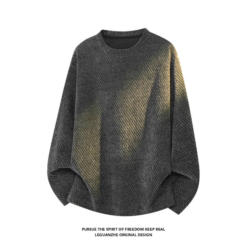 Men Diagonal Stripe Textured L - Mens Fashion Summer review and price