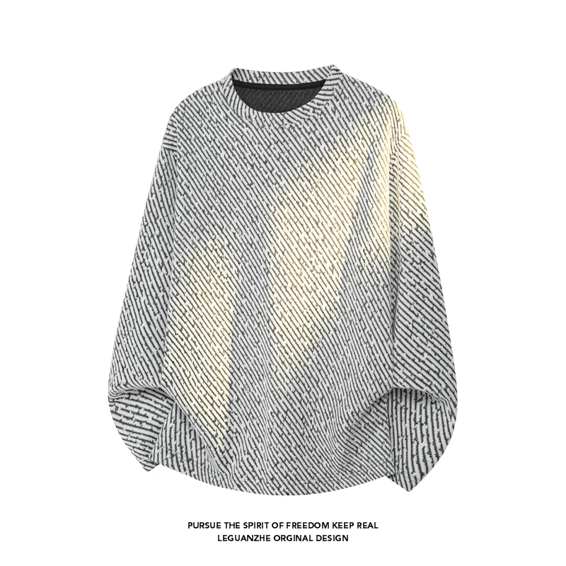 Men Diagonal Stripe Textured L - Mens Fashion Summer review and price