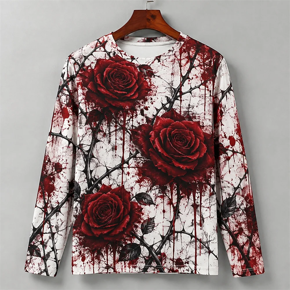 3D Print Horror Red Blood Stai - Mens Fashion Summer review and price