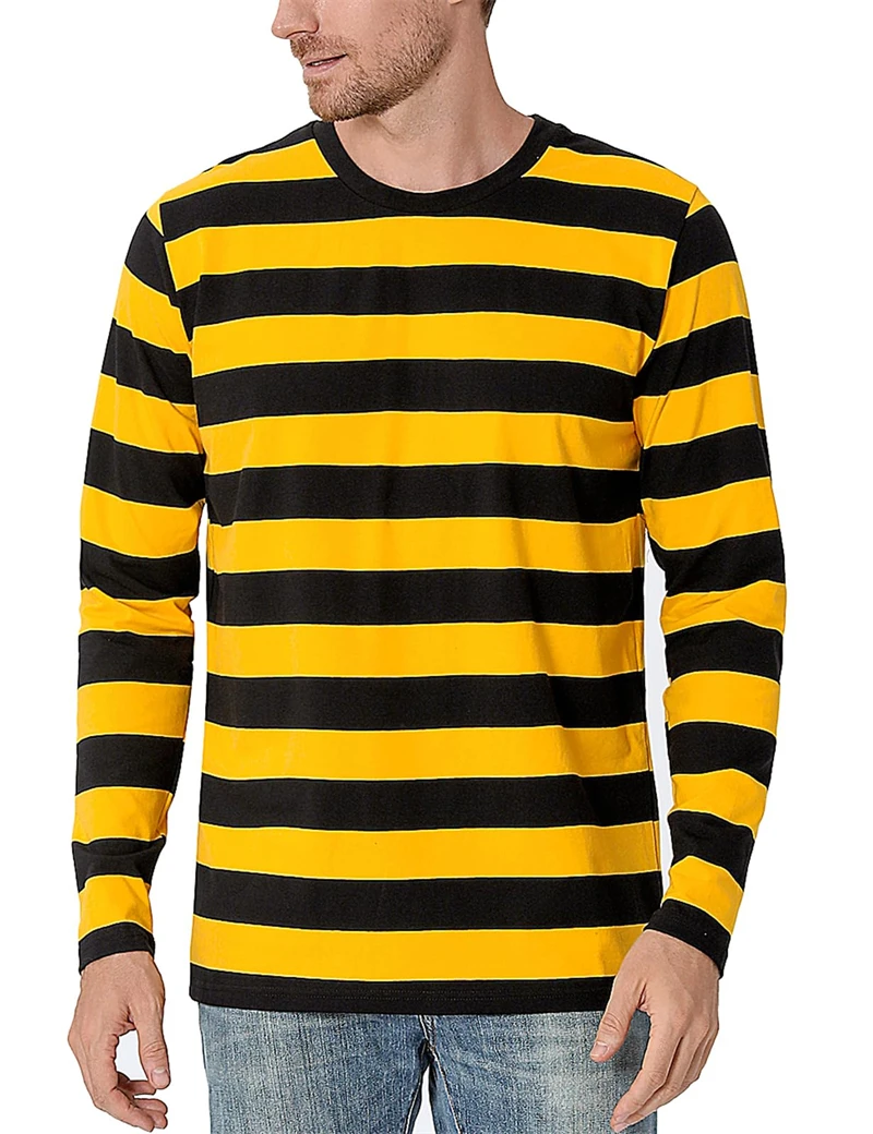 Contrast Stripe 3D Print Men L - Mens Fashion Clothes review and price