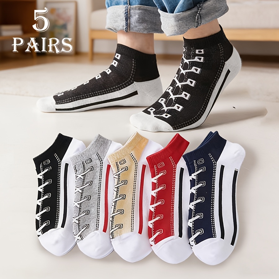 5 Pairs Men Summer Thin Cotton - Socks Ankle Men review and price